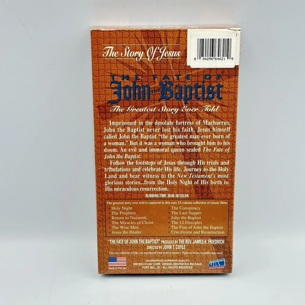 NEW SEALED- The Story Of Jesus: The Fate of John the Baptist VHS VCR